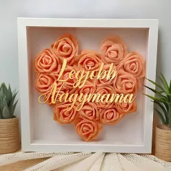 3D_virágos_képkeret_Ajándék_nagymamának_