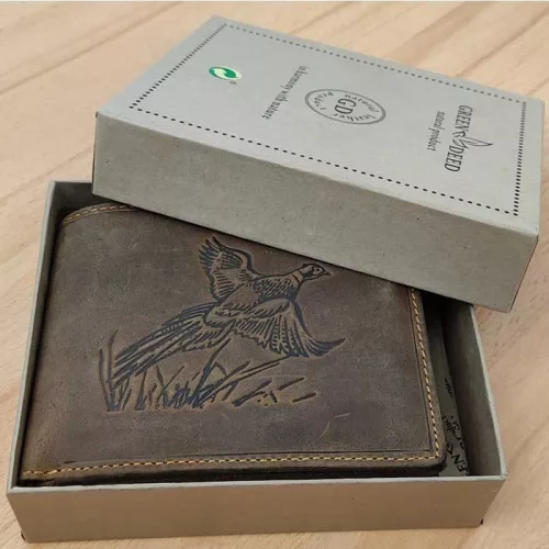 Ajándék_vadásznak_Pénztárca_fácán_mintával