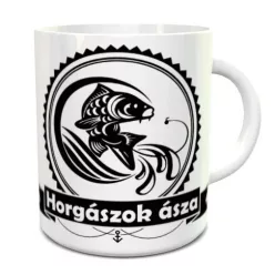 Horgászok ásza bögre - Fehér belső