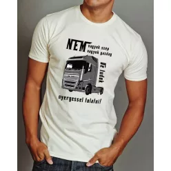   Nem vagyok szép,gazdag de tudok nyergessel tolatni póló - Fehér XXL