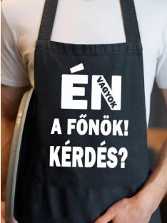 Humoros kötény - Én vagyok a főnök - Fekete