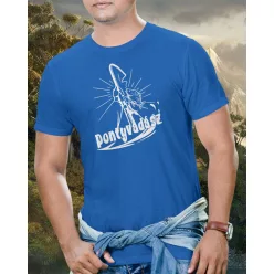 Póló horgászoknak - Pontyos póló - Királykék L