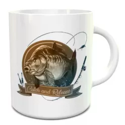 Catch and Release bögre - Kék belsejű