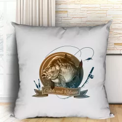 Catch and Release párna - Sötétkék