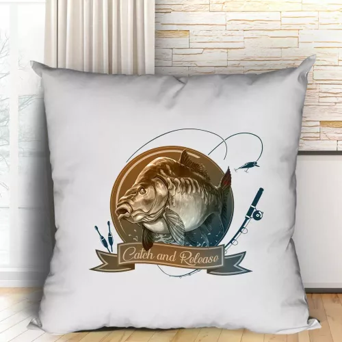 Catch and Release párna - Sötétkék