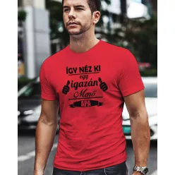 Így néz ki egy igazán menő apa póló - Piros M