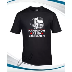 A kamionom az én szerelmem póló - Fekete S