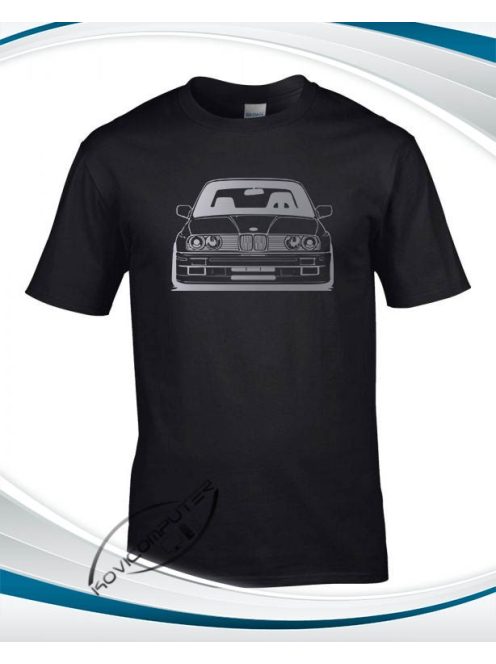 BMW E30 Front póló - Fekete XXL-es