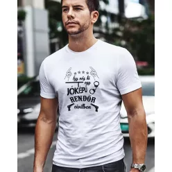   Póló rendőröknek -Így néz ki egy jóképű rendőr civilben - Fehér S