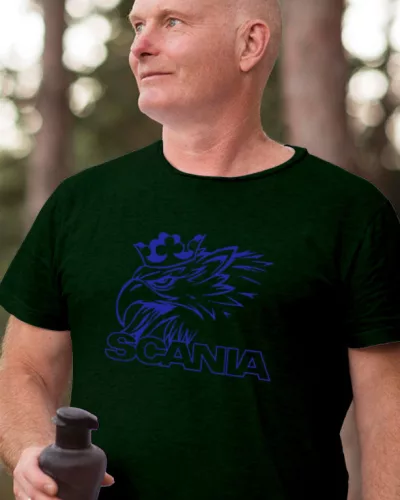 Scaniásoknak póló - Erdőzöld XXXL