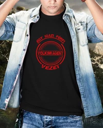 Volkswagenes póló - Fekete S