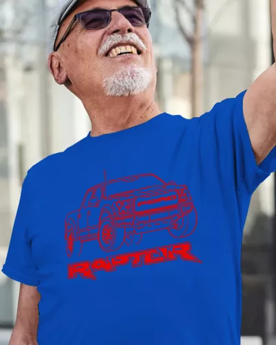 Ford Raptor póló - Királykék XXL