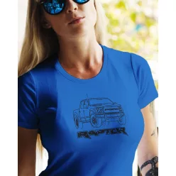 Ford Raptor női póló - Királykék M