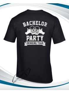   Humoros póló legénybúcsúra - Bachelor Party - Fekete M-es