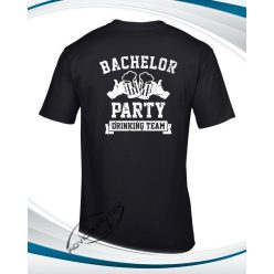   Humoros póló legénybúcsúra - Bachelor Party - Fekete M-es