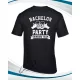 Humoros póló legénybúcsúra - Bachelor Party - Fekete M-es