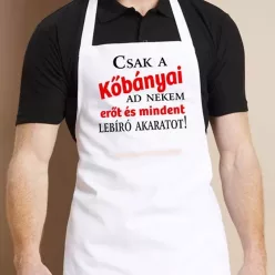 Csak a Kőbányai... kötény - Fehér