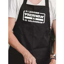 Legjobb padawan a galaxisban kötény  - Fekete