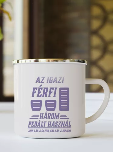 Vicces autós bögre férfiaknak  - Zománc bögre