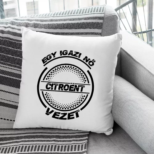 Citroen párna - Egy igazi nő Citroent vezet - Szürke