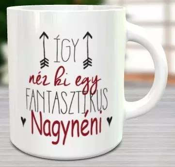 Bögre nagynéninek - Fantasztikus nagynéni - Gyöngyház