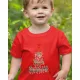 Első közös karácsony gyerek póló - Piros 128