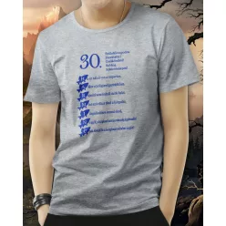 Horgász póló - 30. születésnapra - Sportszürke L