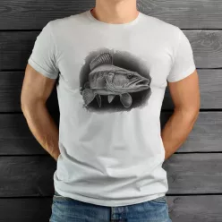 Halas póló - Süllő - Fehér L