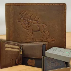 Ajándék_vadásznak_Pénztárca_szarvas_mintával