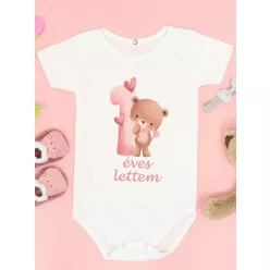 Baba_Ajándék_Macis_body_kislánynak_1_éves_lettem