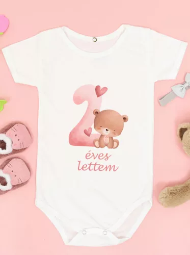 Baba_Ajándék_Macis_body_kislánynak_2_éves_lettem