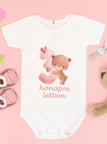Baba_Ajándék_Macis_body_kislánynak_3_hónapos_lettem