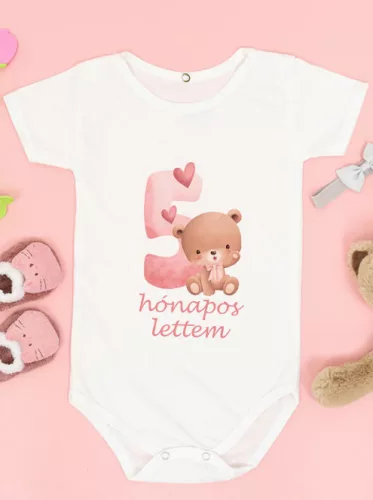 Baba_Ajándék_Macis_body_kislánynak_5_hónapos_lettem