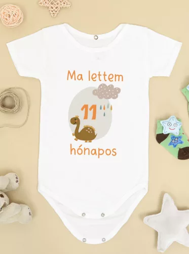 Baba_Ajándék_Dínós_body_babáknak_11_hónapos_lettem
