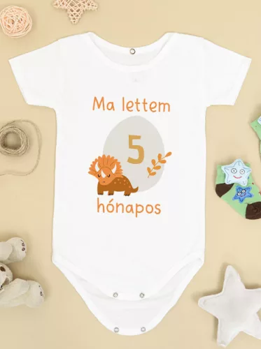 Baba_Ajándék_Dínós_body_babáknak_5_hónapos_lettem
