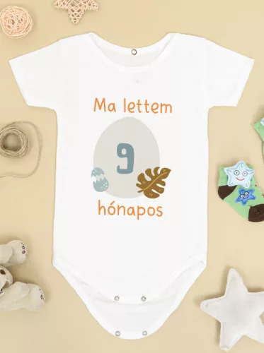 Baba_Ajándék_Dínós_body_babáknak_9_hónapos_lettem