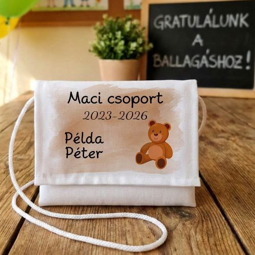 Ballagási tarisznya - Egyedi névvel