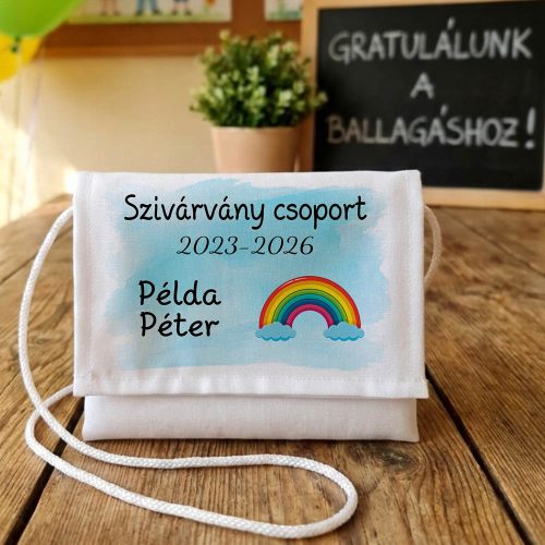 Ballagási tarisznya - Egyedi névvel