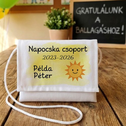 Ballagási tarisznya - Egyedi névvel