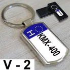 Autós_fém_kulcstartó_Rendszámos_kulcstartó_