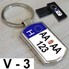 Autós_fém_kulcstartó_Rendszámos_kulcstartó_