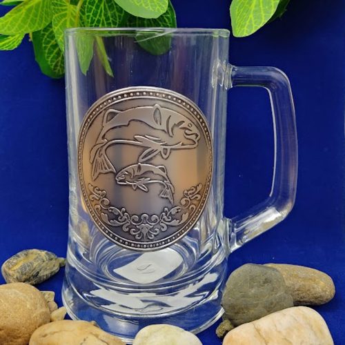 Ajándék_horgásznak_Óncímkés_halas_korsó_