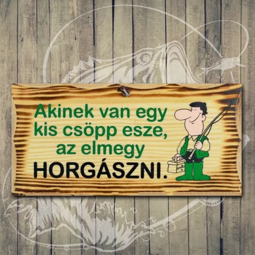 Vicces_fatábla_horgászoknak_Falra_akasztható_dekoráció
