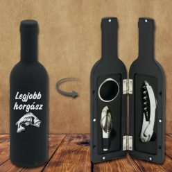 Pecás_ajándékötlet_Legjobb_horgász_bornyitó_szett