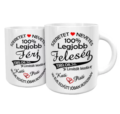 Ajándék_házassági_évfordulóra_Páros_bögre_szett_