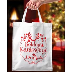 Neves_karácsonyi_táska_Boldog_karácsonyt_