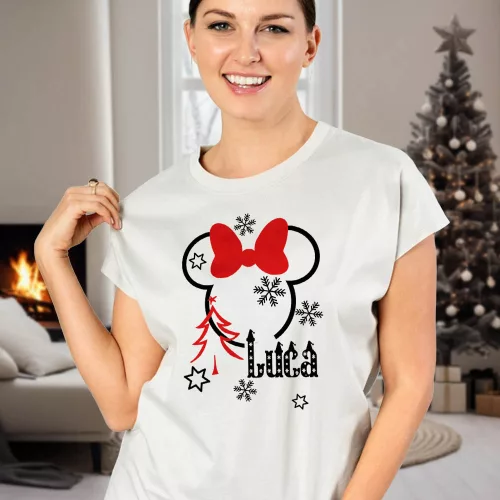 Neves_karácsonyi_ajándék_Minnie_egeres_női_póló