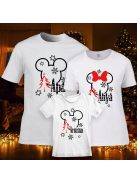 Mickey mouse karácsonyi családi póló szett