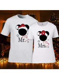 Karácsonyi Mr-Mrs póló szett_Mickey Minnie 