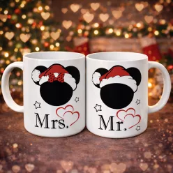 Karácsonyi Mr. és Mrs páros bögre